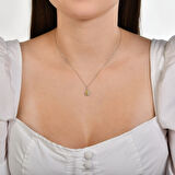 Pırlanta Violet Taşlı Kolye