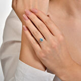 Pırlanta Violet Taşlı Yüzük