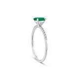 0.08 Karat Zümrüt Taşlı Pırlanta Yüzük