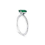 0.07 Karat Zümrüt Taşlı Pırlanta Yüzük