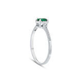 0.10 Karat Zümrüt Taşlı Pırlanta Yüzük