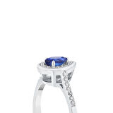 0.18 Karat Safir Taşlı Pırlanta Yüzük