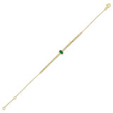 0.30 Karat Zümrüt Taşlı Pırlanta Bileklik