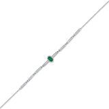 0.28 Karat Zümrüt Taşlı Pırlanta Bileklik