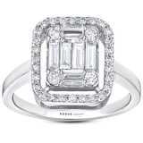 0.76 Karat Baget Pırlanta Yüzük