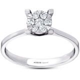 0.20 Karat Pırlanta Buket Yüzük