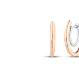 0.09 Karat Pırlanta Halka Küpe