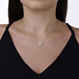 Pırlanta Renkli Taşlı Kolye