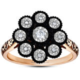 0.10 Karat Gül Elmas Yüzük