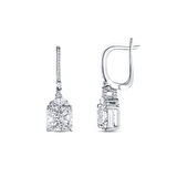 0.29 Karat Violet Taşlı Pırlanta Küpe