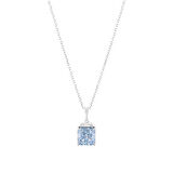 0.13 Karat Violet Taşlı Pırlanta Kolye