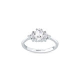 0.15 Karat Pırlanta Violet Taşlı Yüzük