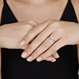 0.15 Karat Pırlanta Violet Taşlı Yüzük