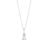 0.08 Karat Pırlanta Violet Taşlı Kolye