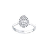 0.18 Karat Pırlanta Damla Yüzük