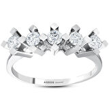 0.45 Karat Pırlanta Beştaş Yüzük