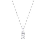0.08 Karat Pırlanta Violet Taşlı Kolye