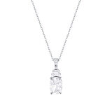 0.08 Karat Pırlanta Violet Taşlı Kolye