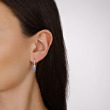 0.17 Karat Violet Taşlı Pırlanta Küpe