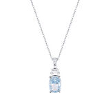 0.08 Karat Violet Taşlı Pırlanta Kolye