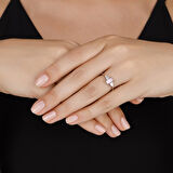 0.13 Karat Violet Taşlı Pırlanta Yüzük