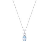 0.08 Karat Violet Taşlı Pırlanta Kolye