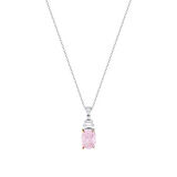 0.08 Karat Violet Taşlı Pırlanta Kolye