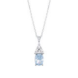 0.21 Karat Violet Taşlı Pırlanta Kolye