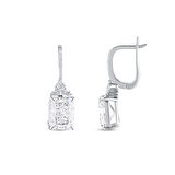0.26 Karat Violet Taşlı Pırlanta Küpe