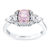 0.33 Karat Violet Taşlı Pırlanta Yüzük