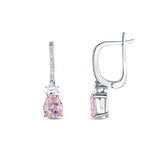 0.16 Karat Violet Taşlı Pırlanta Küpe