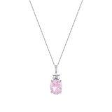 0.06 Karat Violet Taşlı Pırlanta Kolye