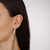 0.23 Karat Violet Taşlı Pırlanta Küpe