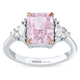 0.21 Karat Violet Taşlı Pırlanta Yüzük