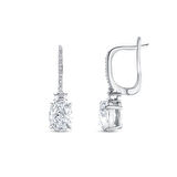 0.18 Karat Violet Taşlı Pırlanta Küpe