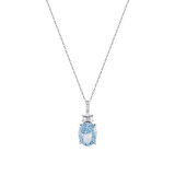 0.08 Karat Violet Taşlı Pırlanta Kolye