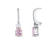 0.07 Karat Violet Taşlı Pırlanta Küpe
