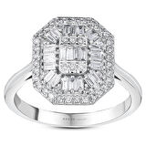 0.45 Karat Baget Pırlanta Yüzük