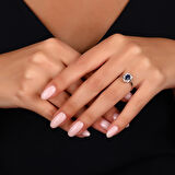 0.07 Karat Safir Taşlı Pırlanta Yüzük