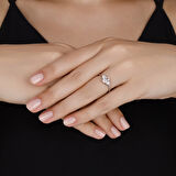 0.10 Karat Violet Taşlı Pırlanta Yüzük