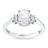 0.10 Karat Violet Taşlı Pırlanta Yüzük