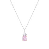 0.11 Karat Violet Taşlı Pırlanta Kolye