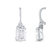 0.24 Karat Violet Taşlı Pırlanta Küpe