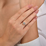 Pırlanta Violet Taşlı Yüzük