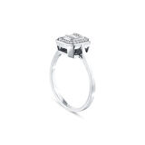 0.15 Karat Pırlanta Baget Taşlı Yüzük