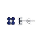 0.05 Karat Safir Taşlı Pırlanta Küpe