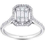 0.54 Karat Baget Pırlanta Yüzük