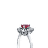 0.07 Karat Yakut Taşlı Pırlanta Yüzük