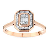 0.16 Karat Pırlanta Baget Taşlı Yüzük