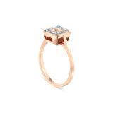 0.16 Karat Pırlanta Baget Taşlı Yüzük